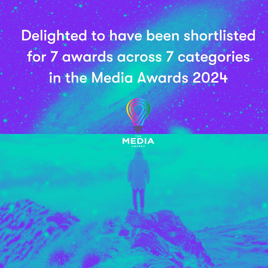 Congratulations to our teams and clients for 7 shortlisted awards across 7 categories in this year’s Media Awards. The best of luck to all teams and clients on the night.