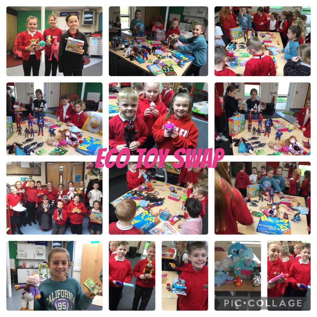 Very successful toy swap! Lots of happy swappers! Great job Eco Warriors. Dont waste, re- use! #ecoschools #reuse @kee