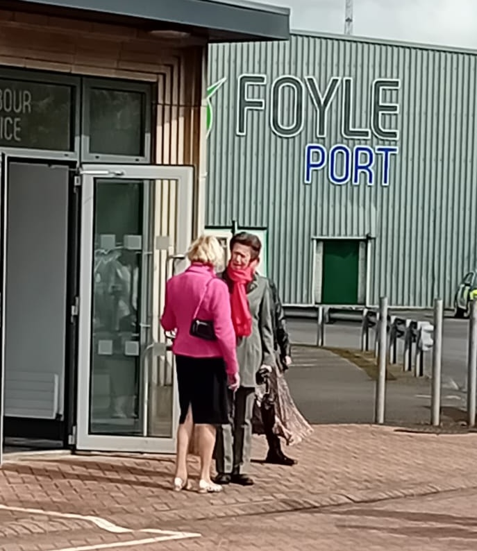 The LL was delighted to welcome Princess Royal to Co Londonderry. One of the first stops was with George Fleming, Fleming Agriculture, then onto Foyle Port to where the LL said her farewells. A wonderful day for the county and to show the strength of agriculture in the area.