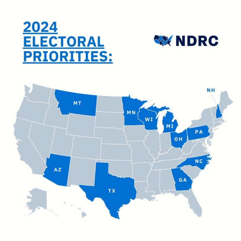 Florida is out, Texas and Montana are in. Still playing defense in NH and MN are telling.