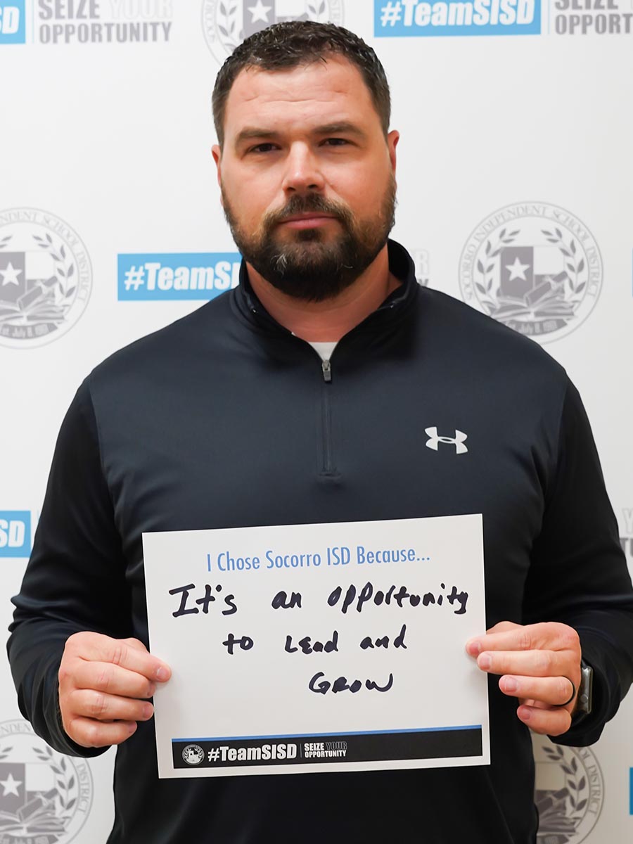 #TeamSISD is proud to announce Ryan Warner as an Athletic Coordinator at @PHills_HS. Welcome to @SocorroISD! Congratulations!