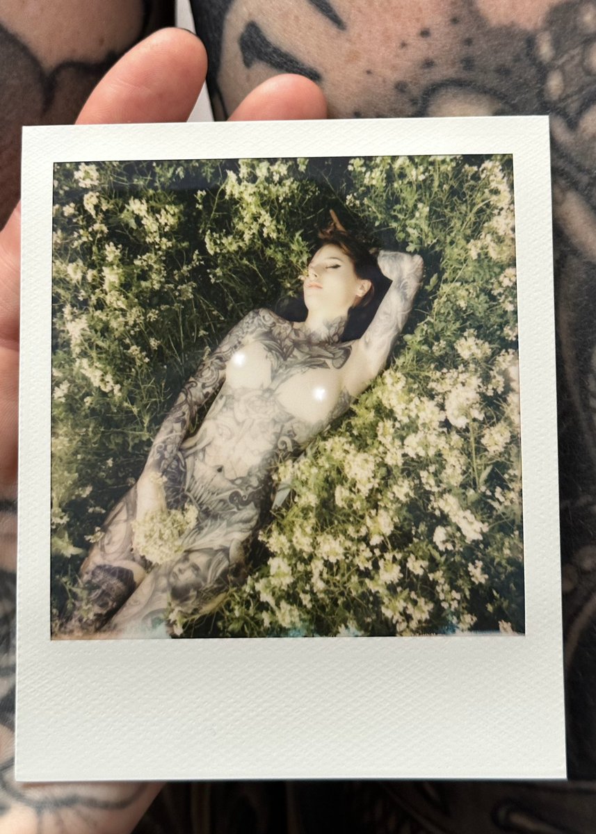 Laying in my bed of spring flowers..