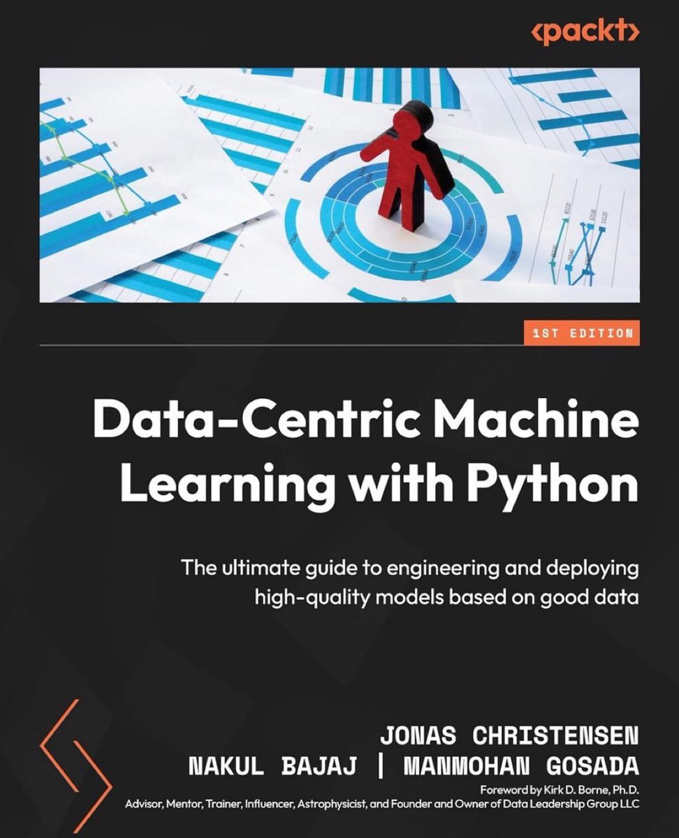 Data-Centric #MachineLearning with #Python: The ultimate guide to engineering and deploying high-quality models based on good data

NEW RELEASE at amzn.to/3UC1R0Q
————
#DataScience #DataScientists #AI #ML #Coding #DataFluency #DataStrategy #CDO #BigData #Analytics