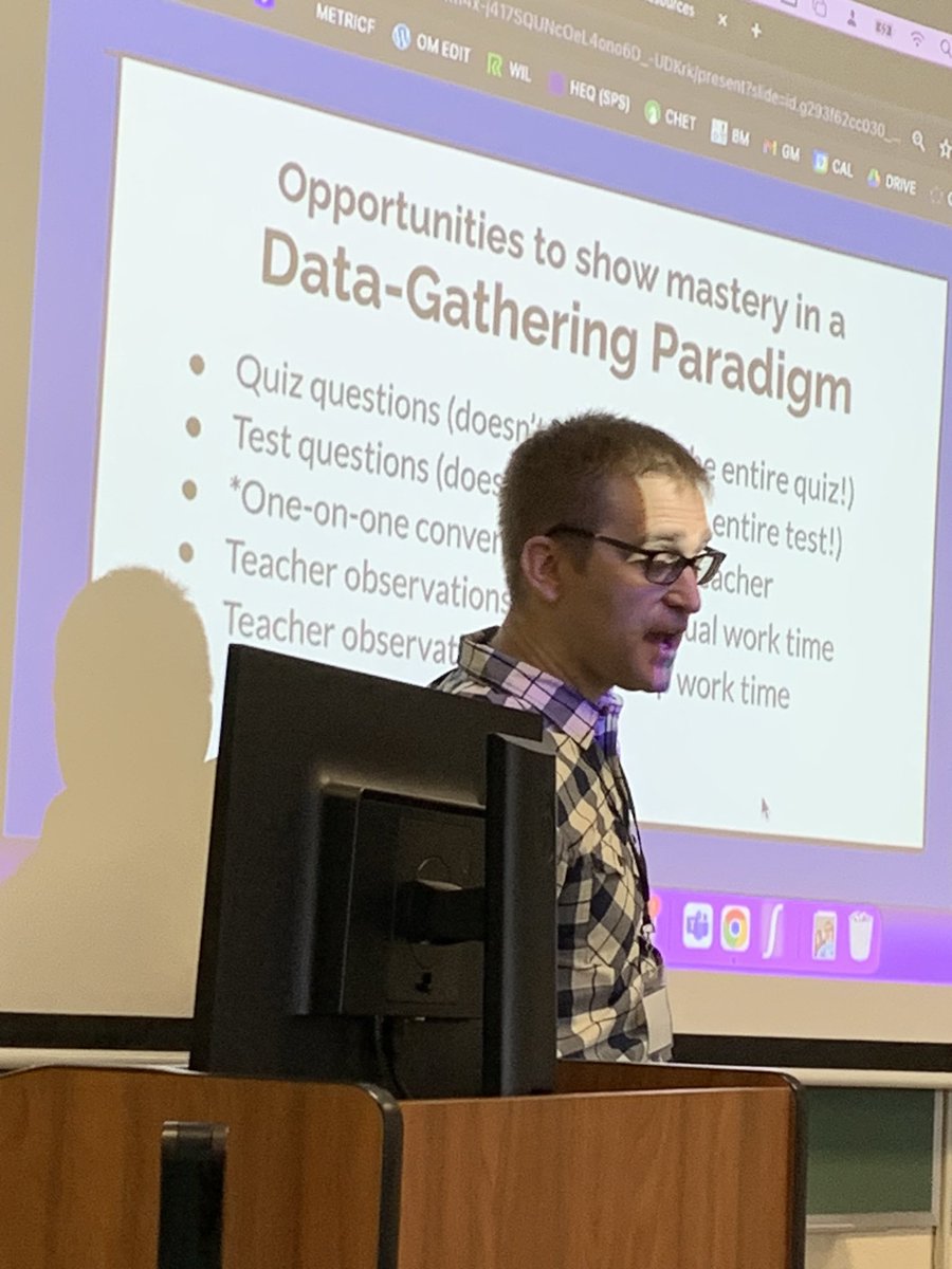 Had an awesome co-presenter today at @VCTMath 2024 conference! He worked my Google Slides presentation remotely behind-the-scenes. 🙂 @mccainm @pgliljedahl