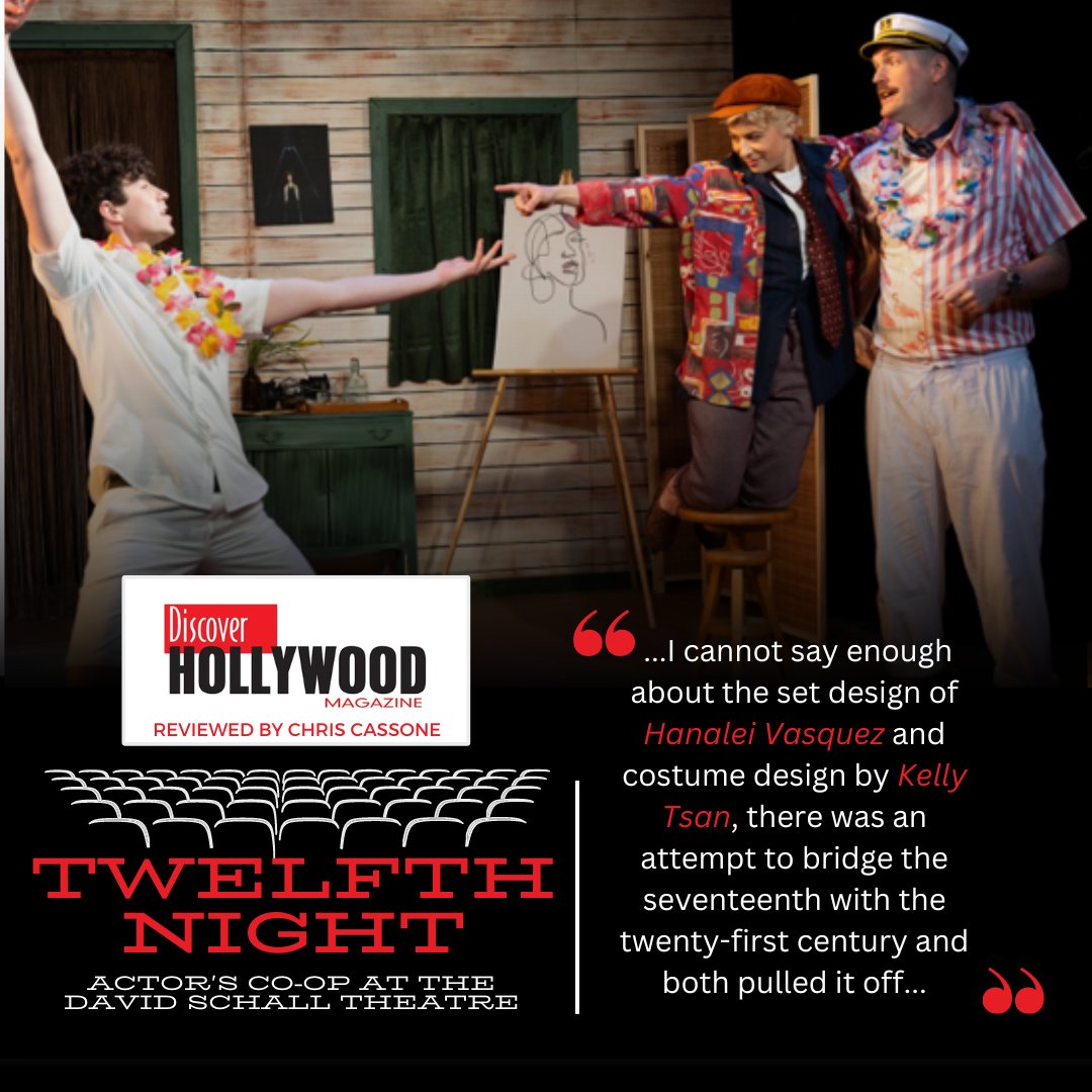 TWELFTH NIGHT at Actors Co-op Theatre Company at the David Schall Theatre
 Review by Chris Cassone

Read the review at discoverhollywood.com
#discoverhollywood #dhmagazine #theatrereview #chriscassone #twelfthnight #actorcoopstheatre  #hanaleivasquez #kellytsan