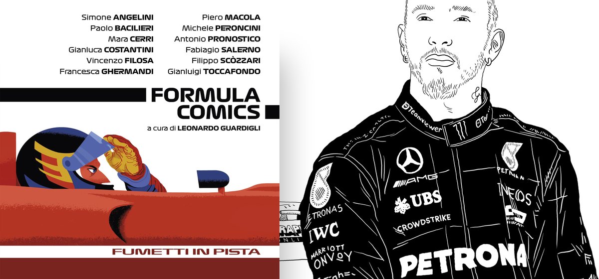 On Saturday, 'Formula Comics' inaugurates at the Baracca Museum. I had the pleasure of narrating @LewisHamilton's story and activism through comics. A @F1 pilot, a comic book author, and two panels available to fit a lightning-fast story, as swift as a race start. A genuine