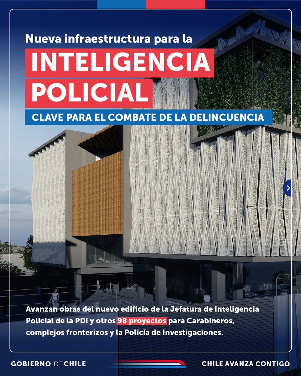 Las labores de inteligencia policial son fundamentales para combatir la delincuencia. El Presidente @GabrielBoric junto a las ministras @Carolina_Toha y @jlopezsaffie, visitaron las obras del nuevo edificio de la Jefatura de Inteligencia Policial de la @PDI_CHILE.