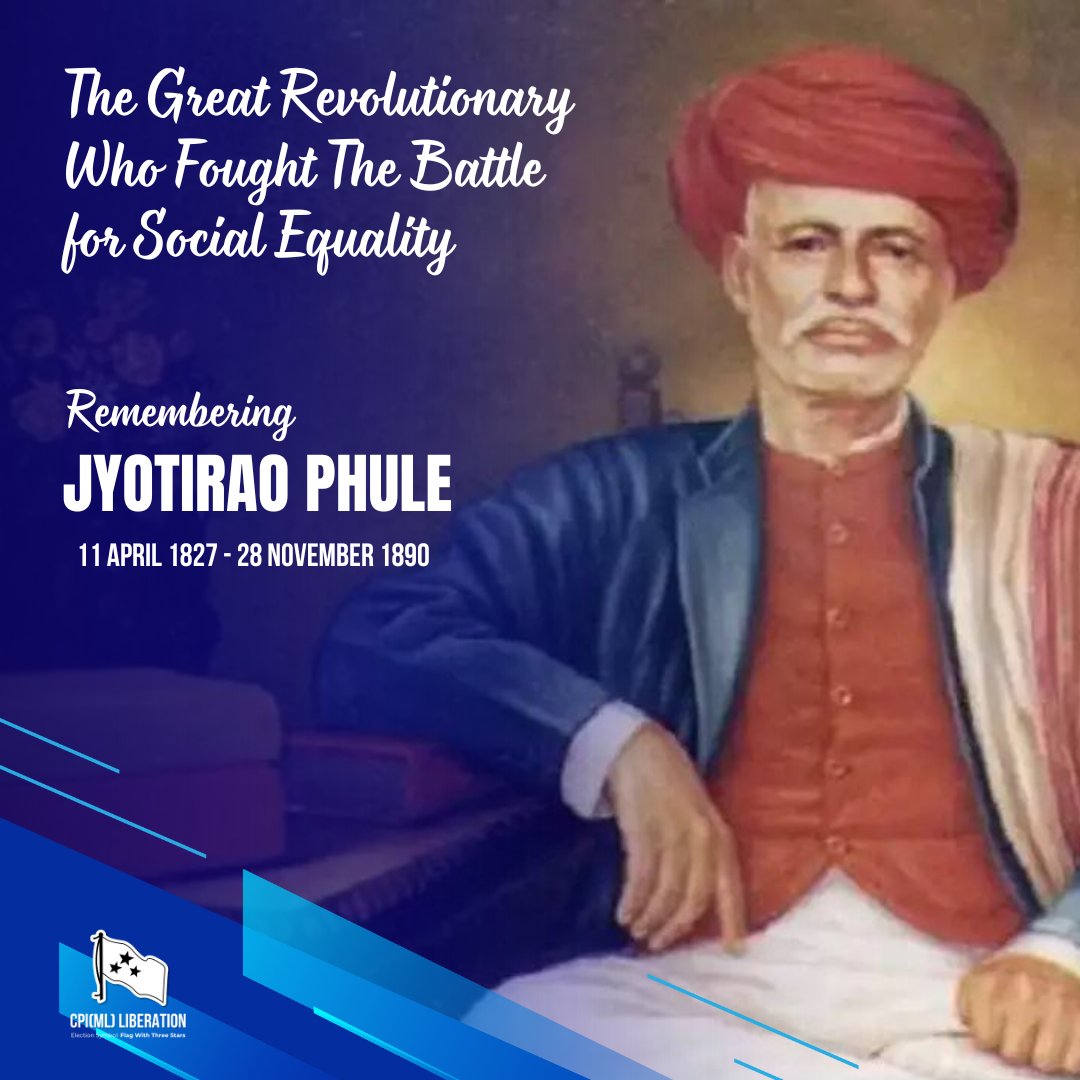 A book suggestion to friends/comrades: #JyotiraoPhule's #Ghulamgiri, in case you haven't read it yet. The sheer brilliance and bravery of the man, his partner, and his/their book, are astounding. #JyotibaPhuleJayanti