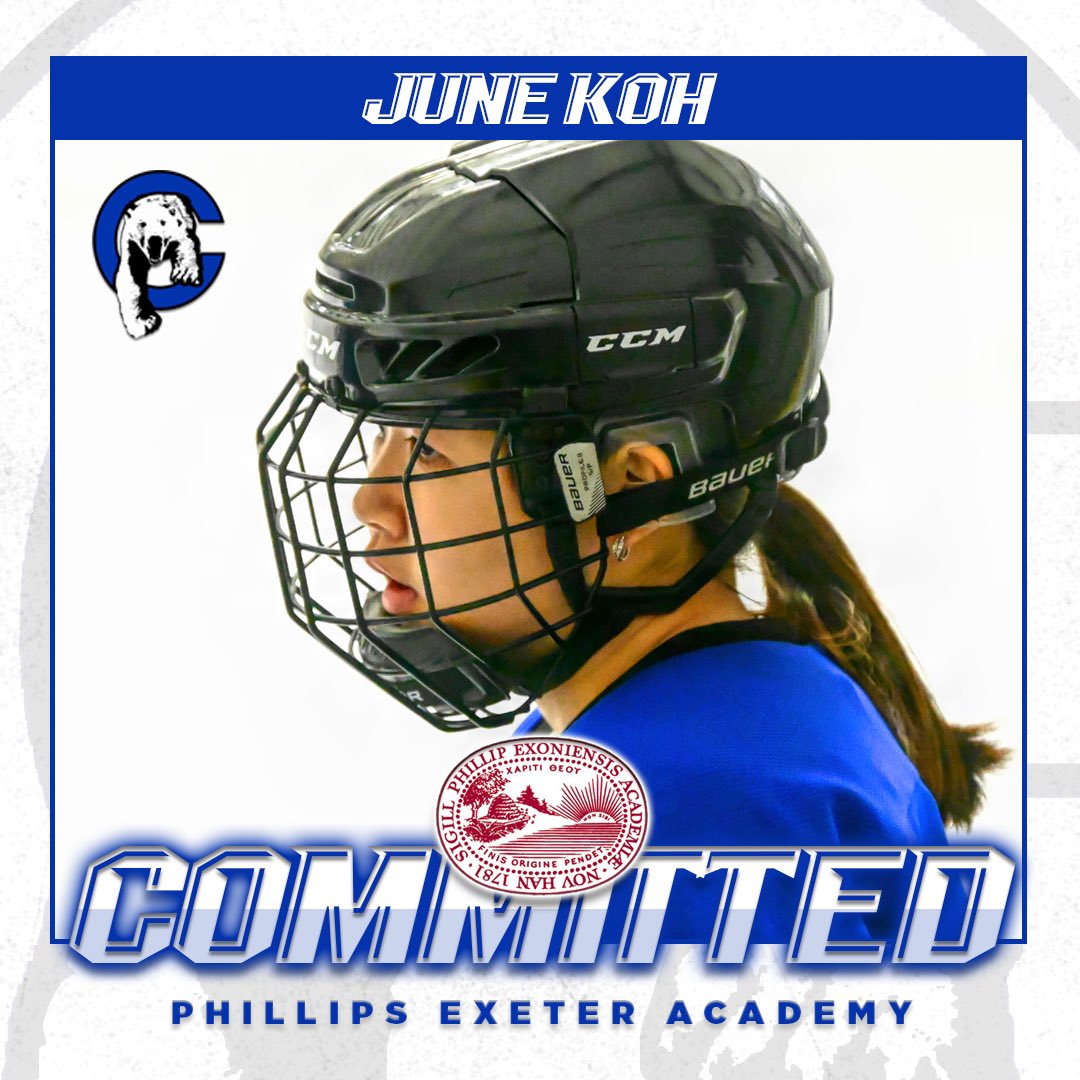 Congratulations to June Koh on her commitment to @ExonianSports #rollbears