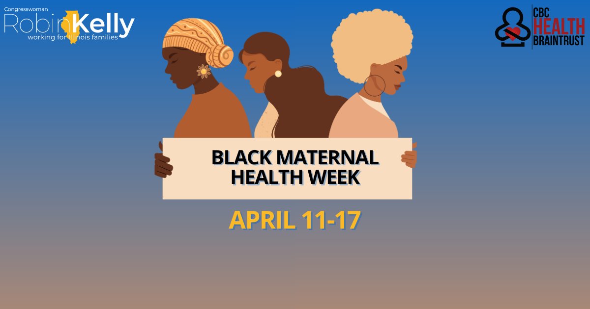 In the United States, Black women are 3x more likely to die from pregnancy complications than white women — this is unacceptable. Congress must take action to ensure that Black mothers have equal access to maternal health resources. #BlackMaternalHealthWeek