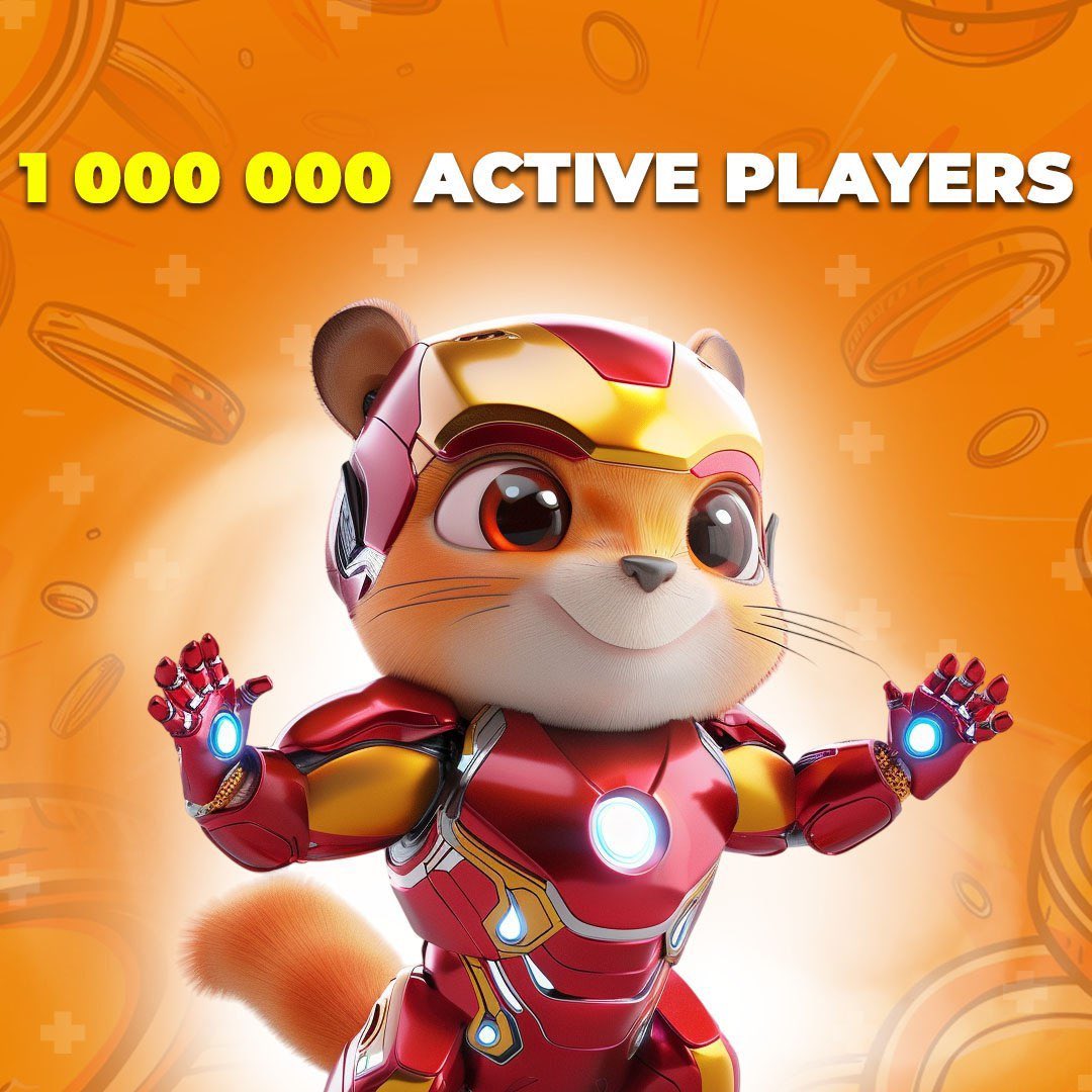 The Hamster project is on fire! 🔥 With 1 million players reached in just 11 days, it's a force to be reckoned with. Join the excitement. Sign up now to mine tokens and unlock exclusive bonuses. Stay tuned for special announcements on Twitter! 🐹 twitter.com/hamster_kombat