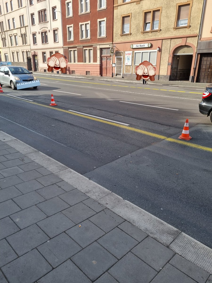 @queru_lant Wir haben so einen in Offenbach. Da wurde die ganze Waldstraße lang eine ganze Fahrbahn zum Fahrradweg umgetauft. Bisher sah ich dort nur eine einzige Frau, die sich im 1. Gang einen abgestrampelt hat 🤦🏻‍♂️ 

⬇️ von den Hüten bis zum Bürgersteig 🤡