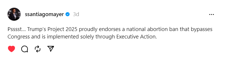 ICYMI Trump says he's against a national abortion ban, one he's privately endorsed MANY times. Good to know that the GOP has a plan to ensure that they CAN pass that national abortion ban...no matter who gets in their way. ➡️And they know that Trump WILL sign it. #TrumpLies