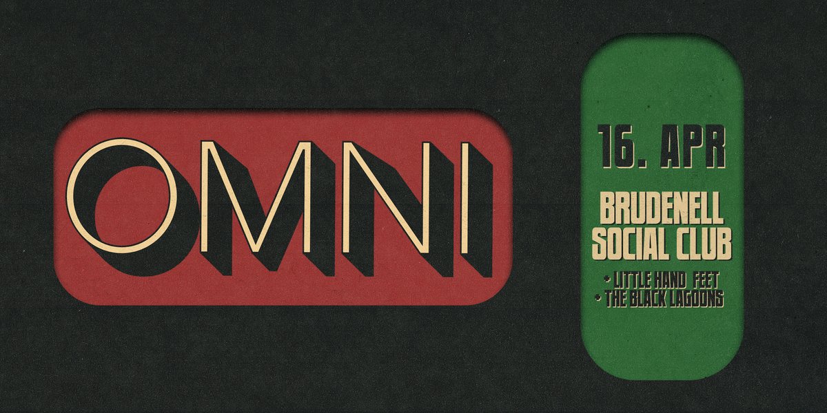 We've missed having @omniatl here at The Brudenell these past 5 years - but the Atlanta-based trio return NEXT TUESDAY. ⚡️ A️long with support from @LittleHandFeet & @theblacklagoons this is a night you seriously don't want to miss. ⚠️ ➡️ bit.ly/Omni-LDS