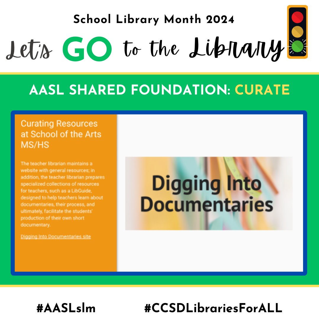 School librarians don't just find resources, they find the *right* resources for any topic or assignment! They are trained experts in curation & can provide organization & context to make the most of available resources #AASLslm #CCSDLibrariesForALL @ccsdconnects @scaslnet @aasl