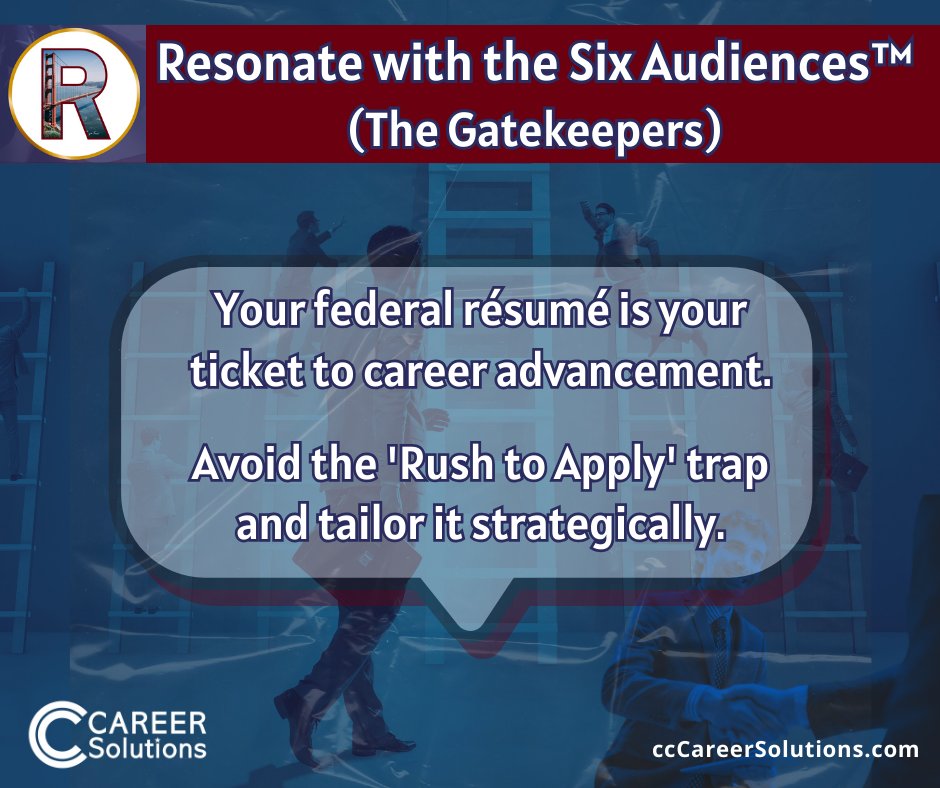 🚀 Your federal résumé is your career ticket to advancement. Don't fall into the 'Rush to Apply' trap. Plan ahead & tailor it strategically for success. 
#AskCamille #PreQualify4Jobs #FederalJobs #MagnetizeYourFederalResume #GetHired #DreamJobLife