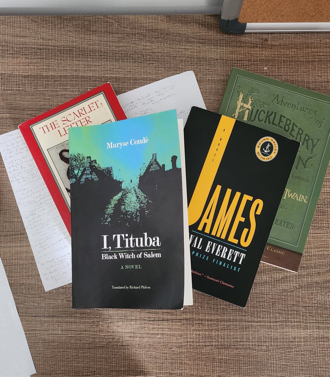 While Percival Everett's JAMES is getting the love it deserves, I want to highlight another stellar literary revision: Maryse Condé's, I, TITUBA: BLACK WITCH OF SALEM. It is to THE CRUCIBLE and THE SCARLET LETTER what JAMES is to HUCK FINN. Condé shares Everett's wicked wit, too