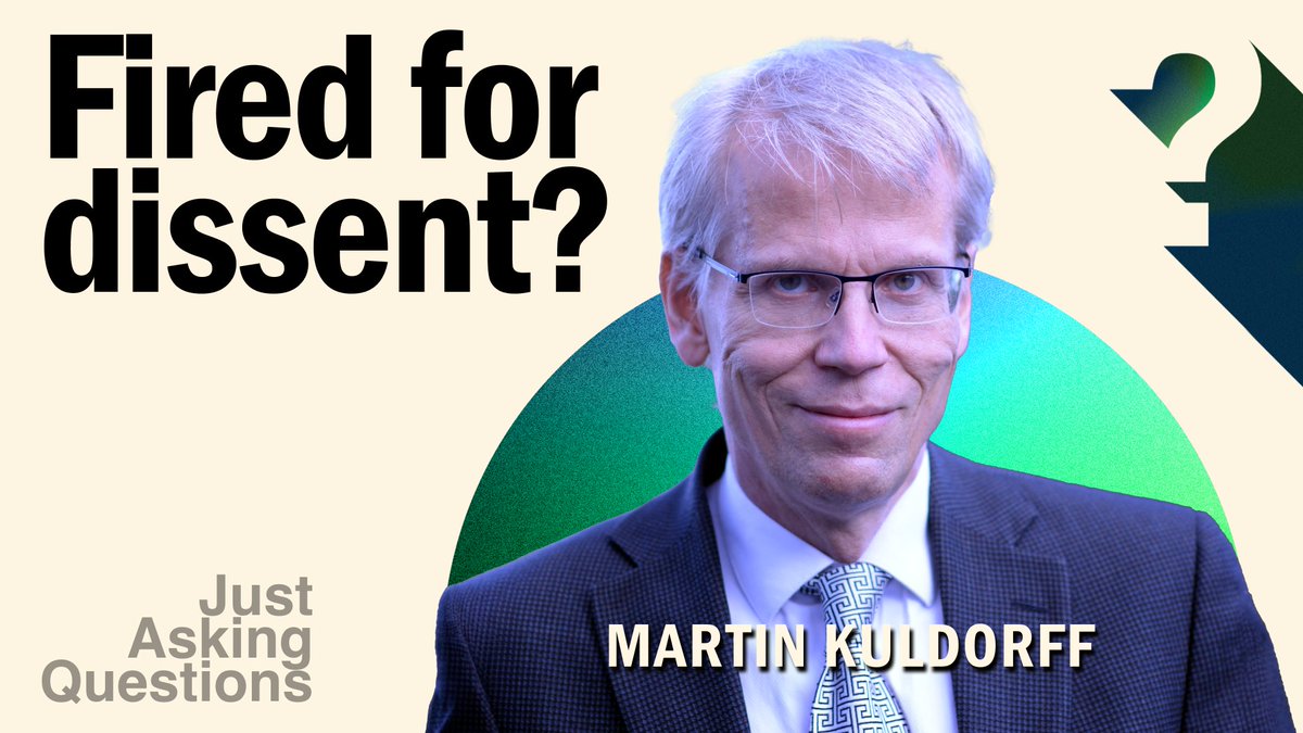 Why did Harvard fire @MartinKulldorff? And why, in 2024, are they concerned with his COVID vaccination status? He talks with me & @LizWolfeReason about that, Murthy v. Missouri, and being pushed from the center to the 'fringe' of scientific discourse. youtube.com/watch?v=_Pt7v2…