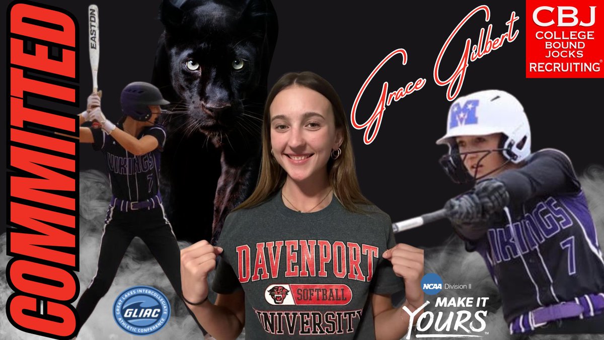 🚨 COMMITMENT ALERT 🚨🚨 Congrats to 2024 MIF, @gg_gilbert_ (@MojoDeWitt), on her commitment to @DU_SBALL. Grace has exceptional athleticism which will be a huge asset for the Panthers starting in the fall. Well done, Grace!!! #GetCollegeBound #SheGotCollegeBound