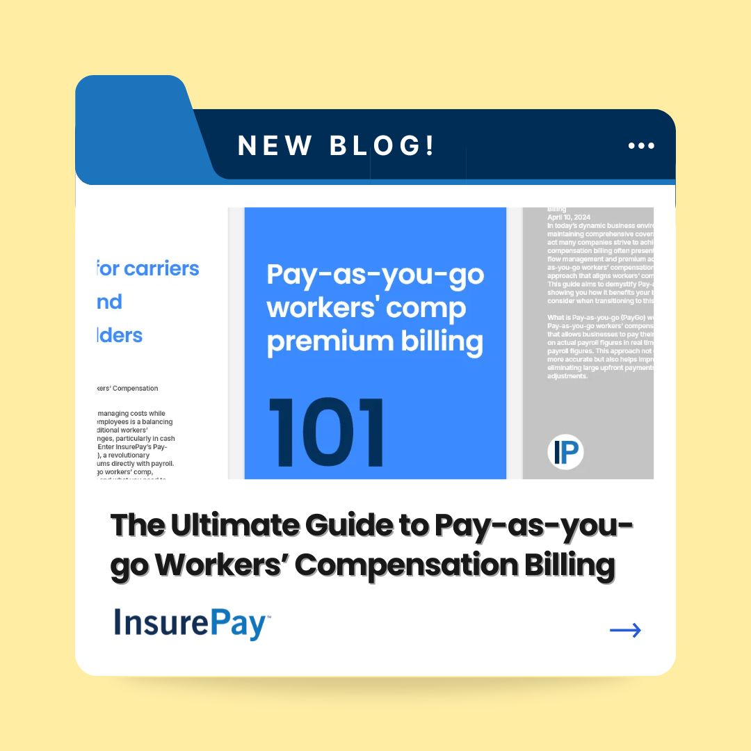 NEW BLOG! Discover the transformative benefits of Pay-As-You-Go Workers' Compensation for carriers, agents, and their policyholders. Read more: buff.ly/3TXpzCY 

#NewBlog #TechBlog #SaaS #InsureTech #News #Insurance