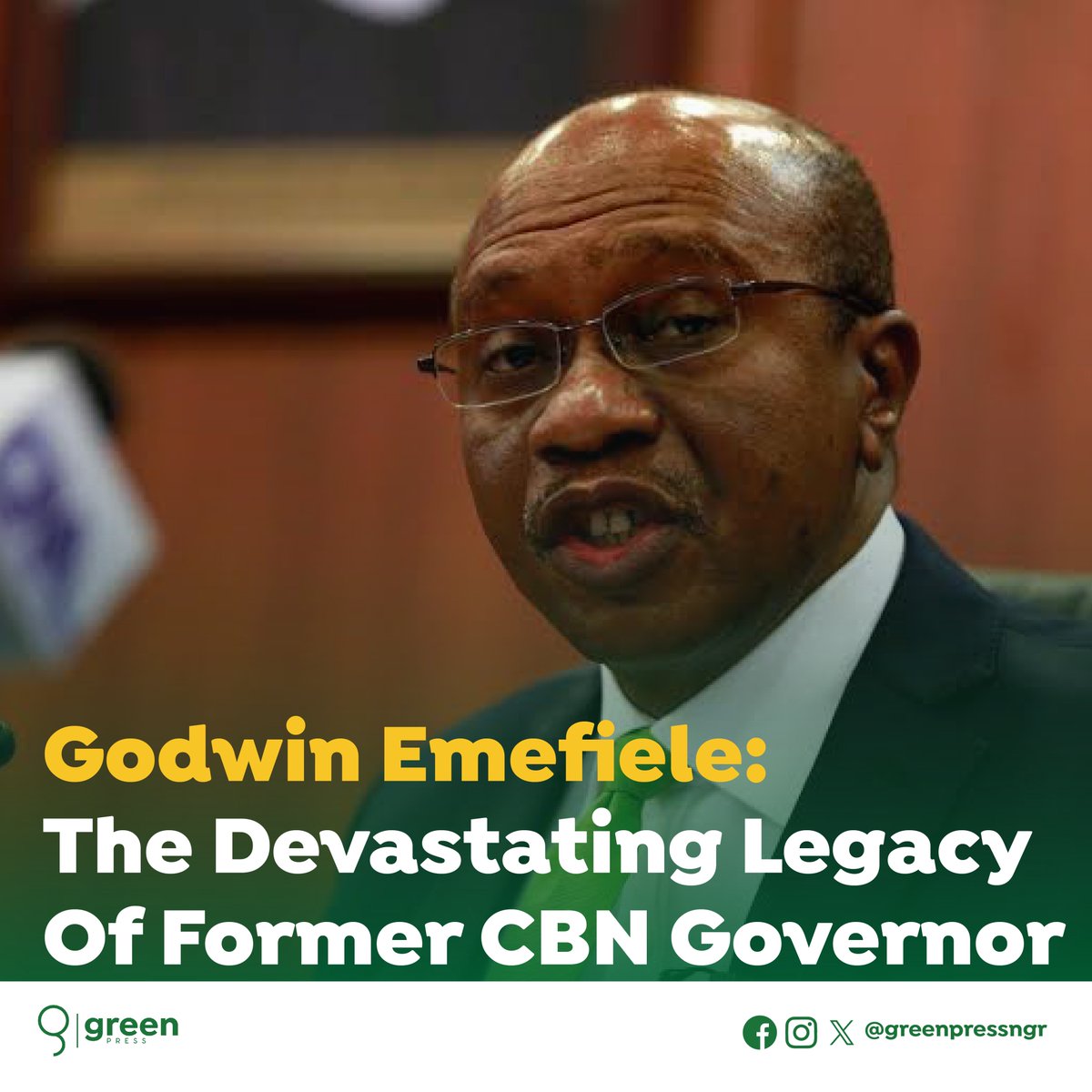 Godwin Emefiele: The Devastating Legacy of Former CBN Governor Godwin Emefiele, the embattled ex-CBN governor, assumed office at a time of relative and stable economic ease. That was 2014. By 2023, when he was axed, he had made a mess of everything. Like a spoilt brat, he…