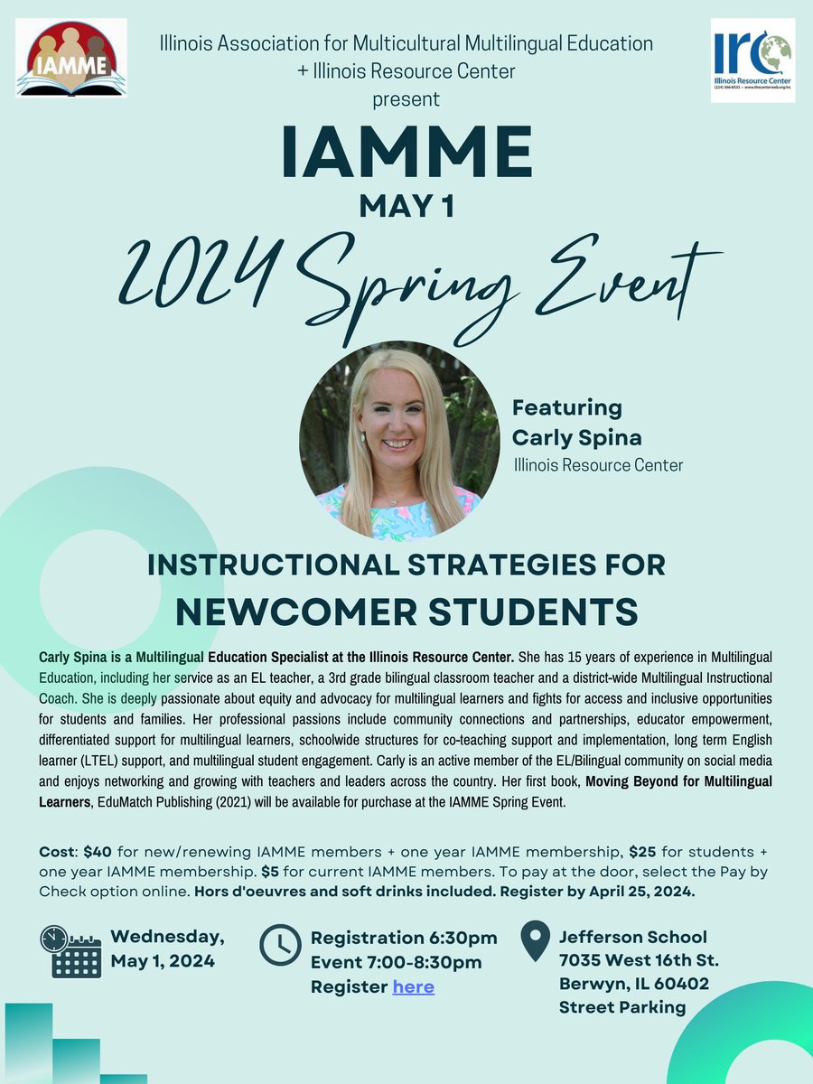 I am so excited for this upcoming professional learning event with @Iammeducate on the evening of May 1st! I hope you can join me in supporting our newcomer students! Link to register is here: viethconsulting.com/members/evr/re…