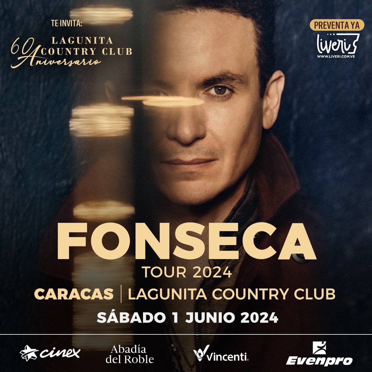 ¡Fonseca en Concierto! 🌟 Una noche mágica te espera en La Lagunita Country Club el 1 de junio. 🎉 Un espectáculo lleno de pop, vallenato y rumba en una localidad con un ambiente especial y único. 🎤🎶 ¡Únete a la celebración y marca le fecha en tu calendario! 💫✨ #evenpro