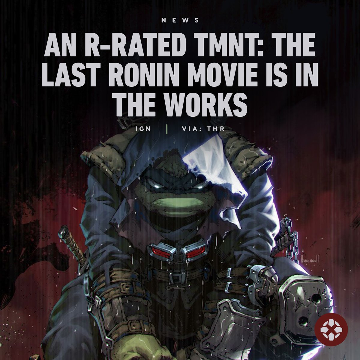 Tyler Burton Smith (Boy Kills World, Child's Play) is working on a script for a live-action adaptation of Teenage Mutant Ninja Turtles: The Last Ronin — the grim and gritty distant finale for the original IDW comics. bit.ly/4avkKYr