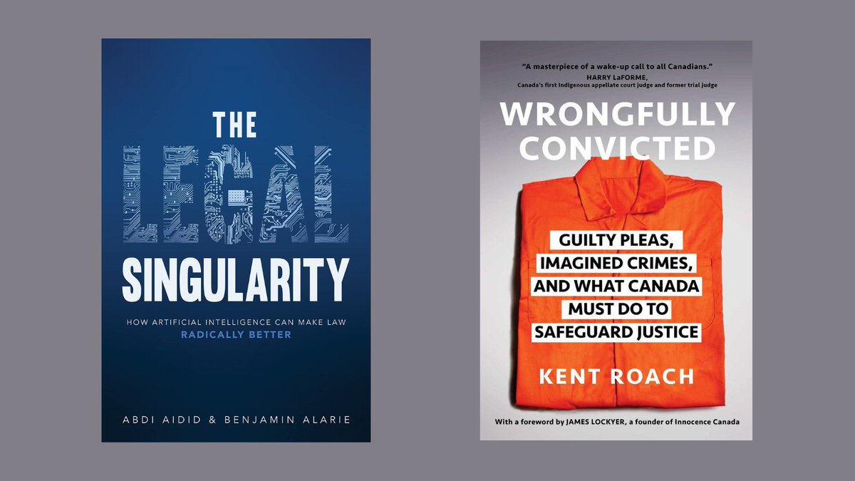 Two books by #UofTLaw profs shortlisted out of five books for the prestigious @DonnerPrize. Only five are nominated for excellence in public policy writing by Canadian authors. law.utoronto.ca/news/two-books…