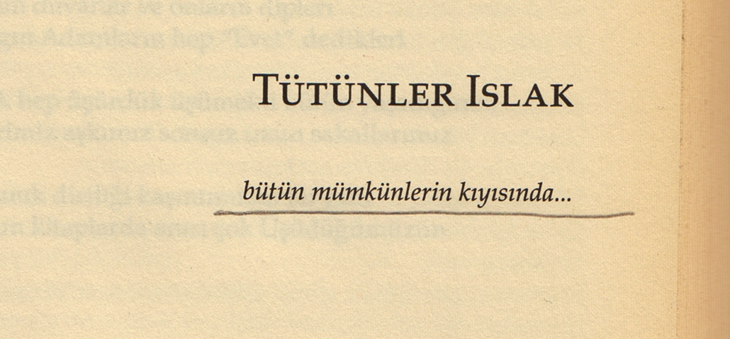 bütün mümkünlerin kıyısında... 

turgut uyar