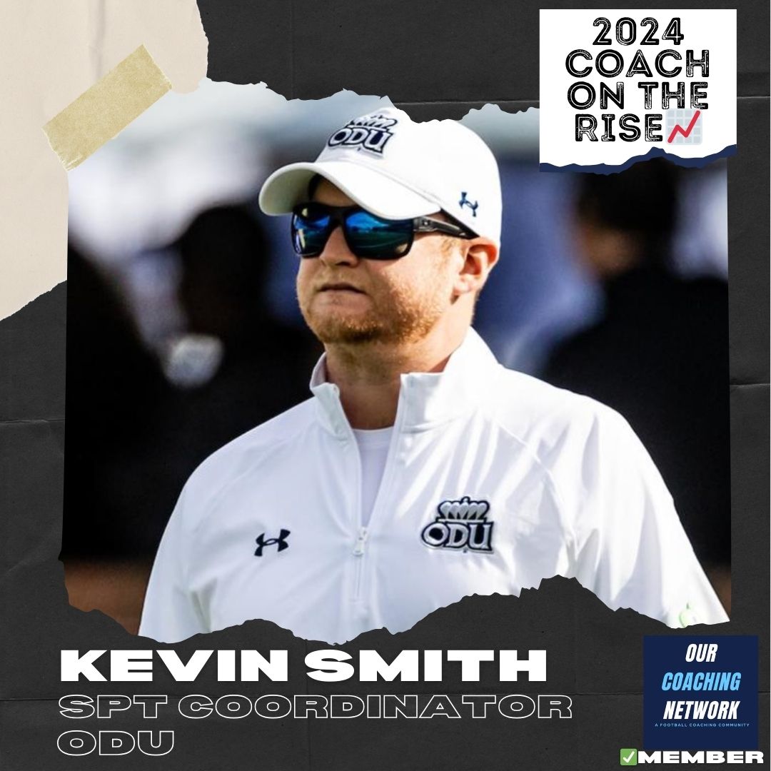 🏈G5 Coach on The Rise📈 @ODUFootball Special Teams Coordinator & Outside Linebackers Coach @CoachKevinSmith is one of the Top SPT & Defensive Coaches in CFB ✅ And he is a 2024 Our Coaching Network Top G5 Coach on the Rise📈 G5 Coach on The Rise🧵👇