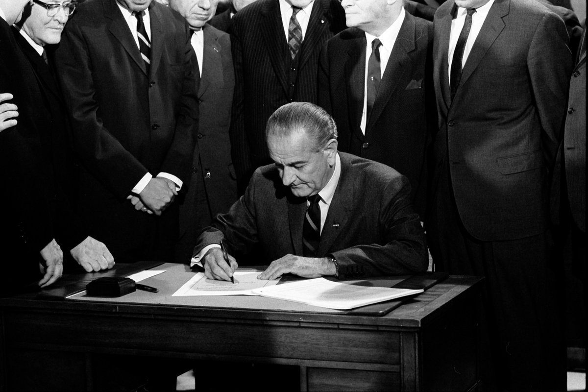 On this day in 1968, President Lyndon B. Johnson signed the Fair Housing Act into law. It prohibited discrimination concerning the sale, rental and financing of housing based on race, religion, national origin or sex. See the legislation produced by GPO on GovInfo.…