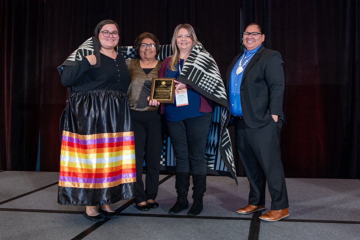 Thanks to all who joined us in celebrating our Champion for Native Children Julie Taylor and the Salt River Pima-Maricopa Indian Community Social Services. ❤️ #NICWA2024