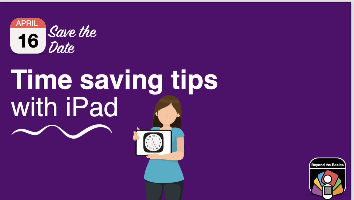 Beyond The Basics is a group of Irish ADEs delivering free iPad training to teachers. Our first workshop focusing on Time Saving Tips for Teachers will be held online next Tuesday 7-8pm BST. Register for free here. edcentretralee.ie/apple-rtc/work… #AppleEduCommunity #AppleEDUchat