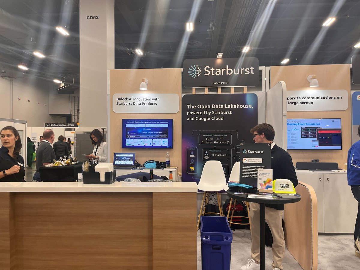 The last day of Google Next 2024 is today and you don't want to miss talking to our Starburst team! Be sure to stop by booth #1471 to chat with our All-Stars! #GoogleNext24 #bigdataanalytics #DataLakehouse @Google Cloud
