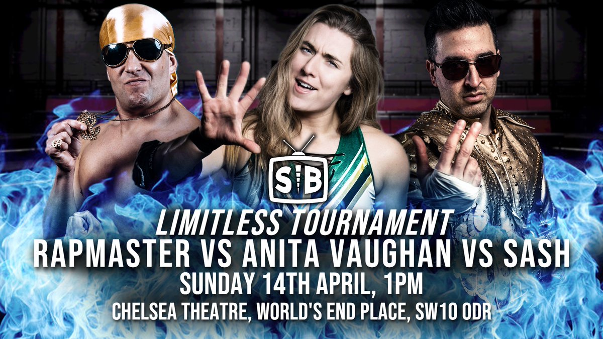 LIMITLESS TOURNAMENT MATCH RAPMASTER, ANITA VAUGHAN & SASH step into the ring to determine who will progress to the next round of the LIMITLESS Tournament with the prize being a title shot at a time of their choosing!
