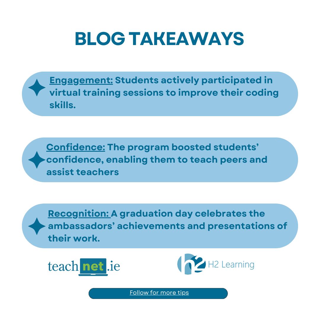 H2_Learning's tweet photo. The #DreamSpace Ambassador Program is @MS_eduIRL flagship #StudentLeadership &amp; training program designed to encourage students interested in coding &amp; digital to learn new skills, work in teams &amp; share their learning with their fellow students @LBurke__ https://t.co/91o48z3aHy https://t.co/8xcoNtj2Al