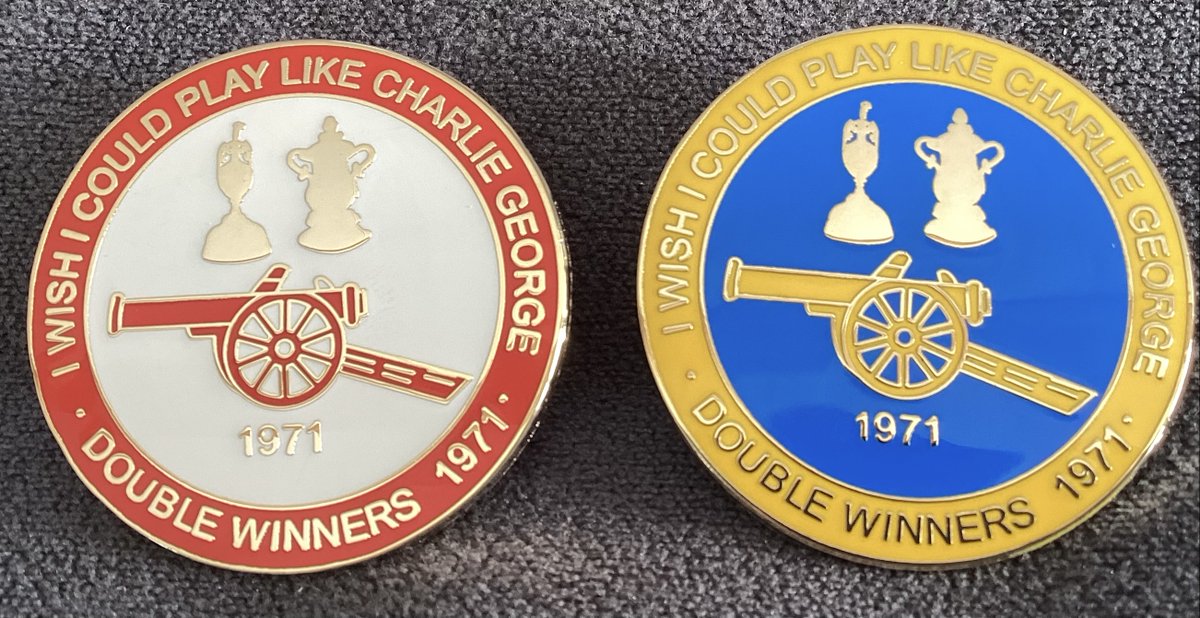 FBadgeman's tweet image. I’m selling some stunning Arsenal Charlie George Football Enamel Pin Badges. Available To Purchase With Confidence From ksdbadges.etsy.com