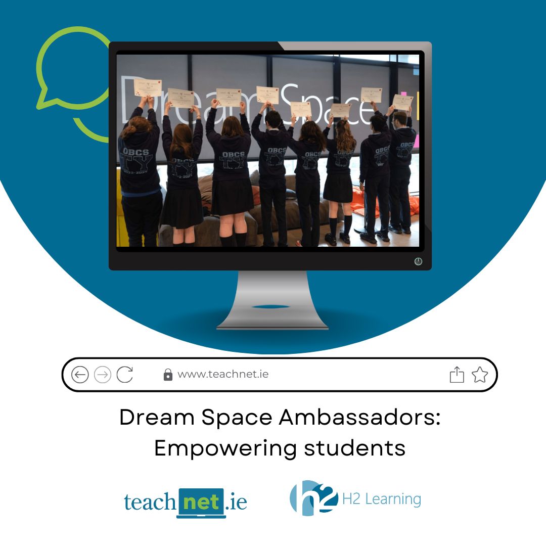 H2_Learning's tweet photo. The #DreamSpace Ambassador Program is @MS_eduIRL flagship #StudentLeadership &amp; training program designed to encourage students interested in coding &amp; digital to learn new skills, work in teams &amp; share their learning with their fellow students @LBurke__ https://t.co/91o48z3aHy https://t.co/8xcoNtj2Al