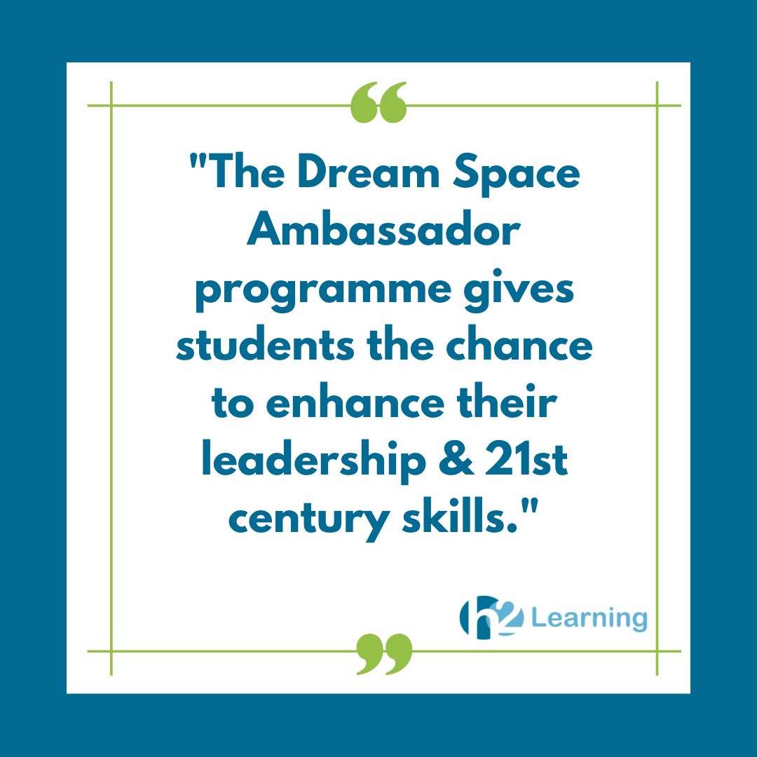 H2_Learning's tweet photo. The #DreamSpace Ambassador Program is @MS_eduIRL flagship #StudentLeadership &amp; training program designed to encourage students interested in coding &amp; digital to learn new skills, work in teams &amp; share their learning with their fellow students @LBurke__ https://t.co/91o48z3aHy https://t.co/8xcoNtj2Al