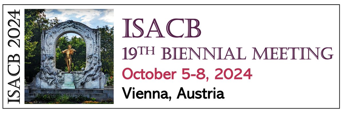 Announcing a call for abstracts! Please submit your science for the 19th Biennial Meeting of the ISACB in Vienna, Austria from October 5-8, 2024. Visit our new ISACB website for the latest meeting information and abstract submission! isacb.org/upcoming-meeti…