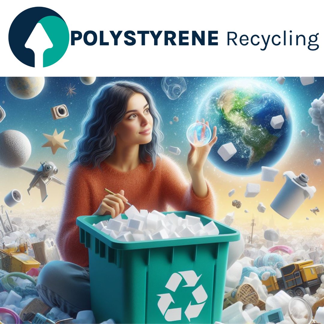 Think beyond the bin! Polystyrene can become so much more than just waste. It's a valuable resource waiting to be transformed. Join us in unlocking its potential! ♻️💎 #BeyondTheBin #PolystyreneRecycling