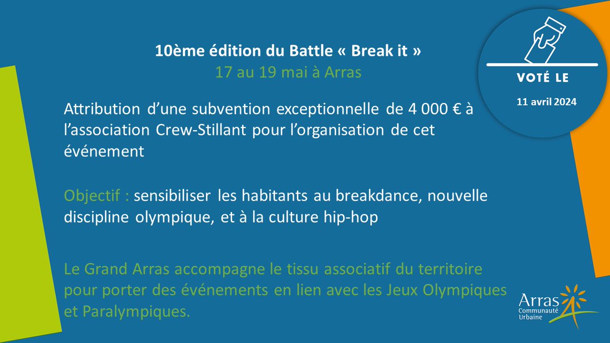 #conseilGrandArras ✅De nombreuses animations sont prévues dans nos communes. #JeuxOlympiques