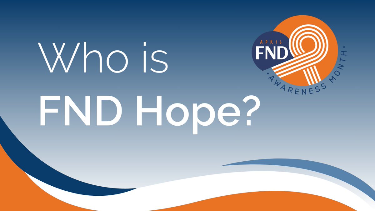 FND Hope is a global charity that began as a grassroots organization in 2012 to raise awareness about FND and give patients a voice. FND Hope aims to change how people see #FND, fight stereotypes, and stand up for those with the disorder. Find out more at fndhope.org