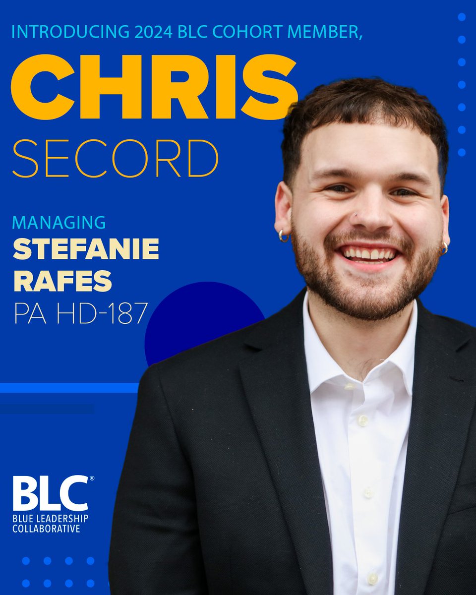 Introducing, Chris! Before BLC, this Ohio native organized and managed campaigns throughout the Buckeye State. Now, he is managing Stefanie Rafes’ race in PA HD-187 who was recently featured in this WSJ story: hubs.la/Q02sBs2v0 This is amazing, Chris!