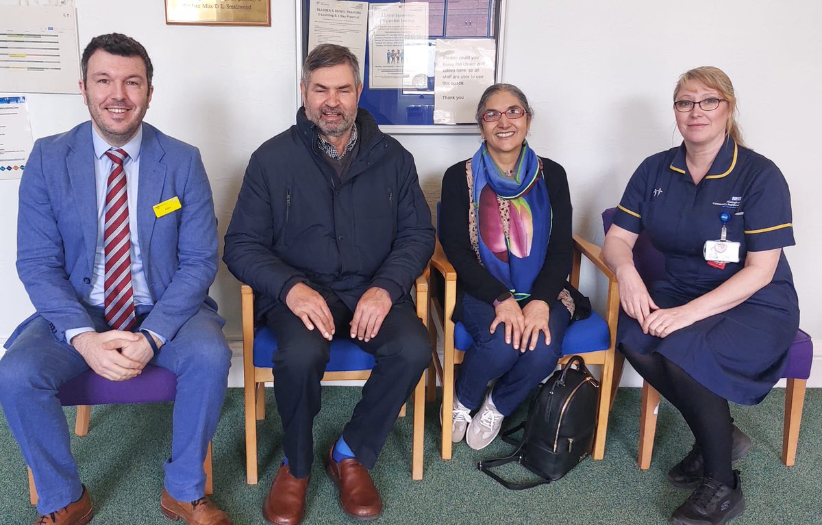 We’re grateful to Mr and Mrs Singh for sharing their experience of our Parkinson’s service with our Board today, supported by Rose Crouch, Parkinson's Lead Nurse and Alex Evans, Patient Engagement Lead #WorldParkinsonsDay