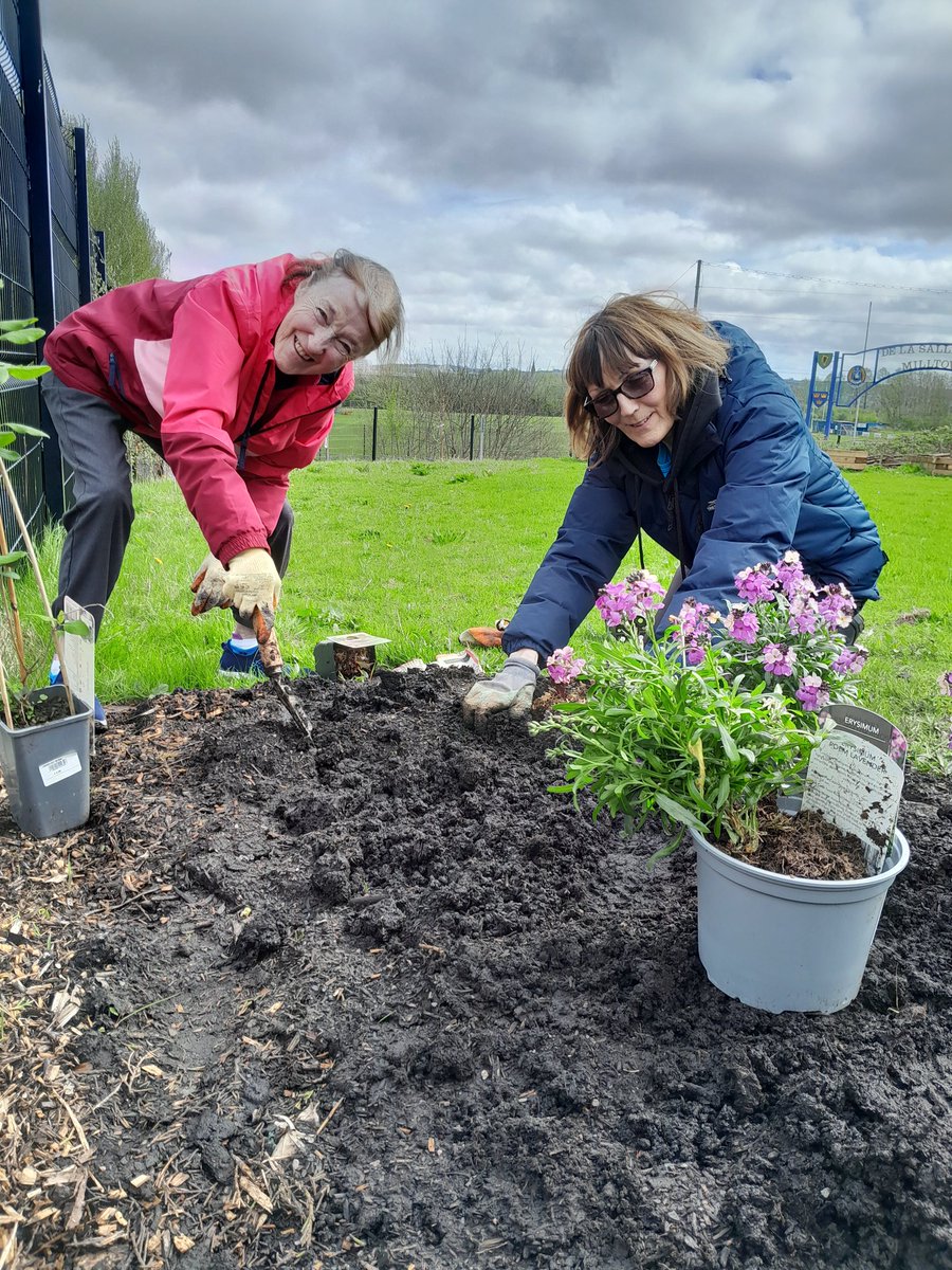 What a beautiful day at Bog Meadows The community Wilding garden took a big step forward as phase 1 of the flowers went in. Everyone picked a flower or two to plant, ate cake in the sunshine and the Meadow Ladies even managed the first Butterfly survey of the year.