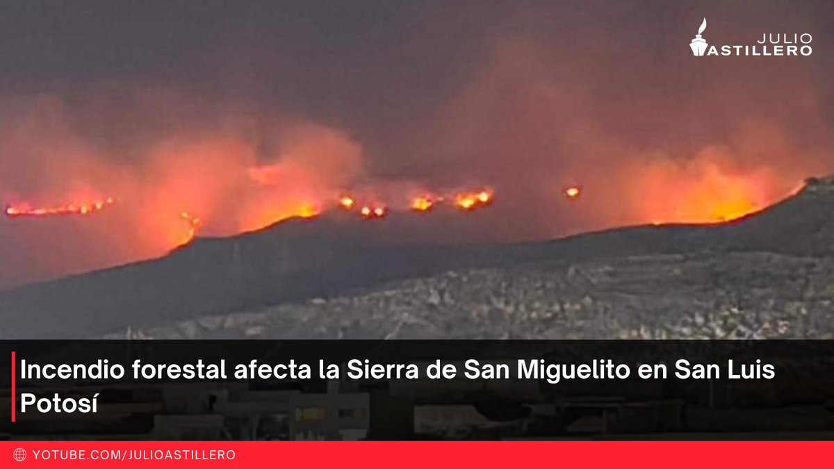 🚢 Hoy en #AstilleroInforma de 13 a 15 horas

¿Cómo van los trabajos para frenar el incendio en la Sierra de San Miguelito en SLP?, ¿cuál es el nivel de impacto que ha ocasionado este fenómeno? 

Carlos Covarrubias nos dará un reporte

buff.ly/3JN0SVy