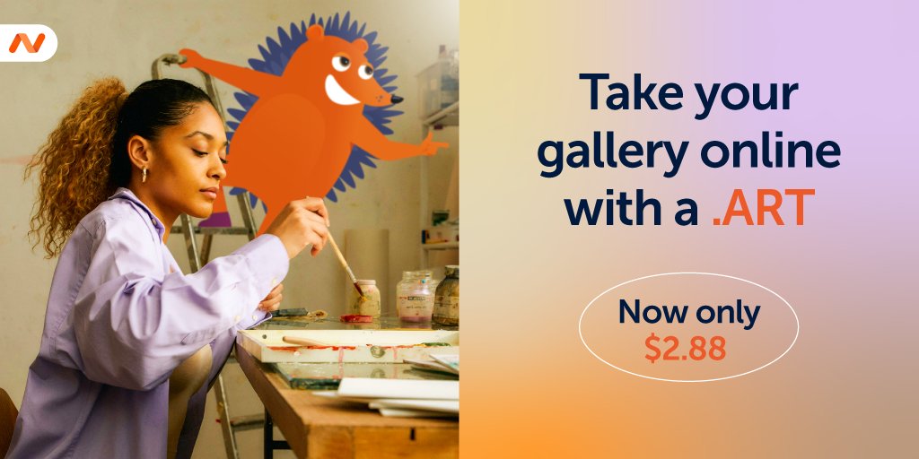 🖼️ Unleash your creativity this World Art Day with .ART! Whether you’re making art, working to support it, or writing about it, a .ART domain will help you get your message across. Grab yours for only $2.88 (81% off) #domains #domainsale goto.space/43F27wZ