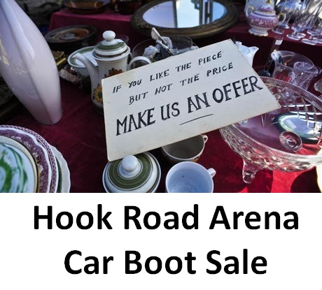 The Daddy of all Car Boot Sales' at Hook Road Arena #CarBoot OUTDOORS This Sunday weather permitting ow.ly/TAs430sBtAj